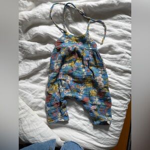 Angel Dear Floral Tie Back Romper